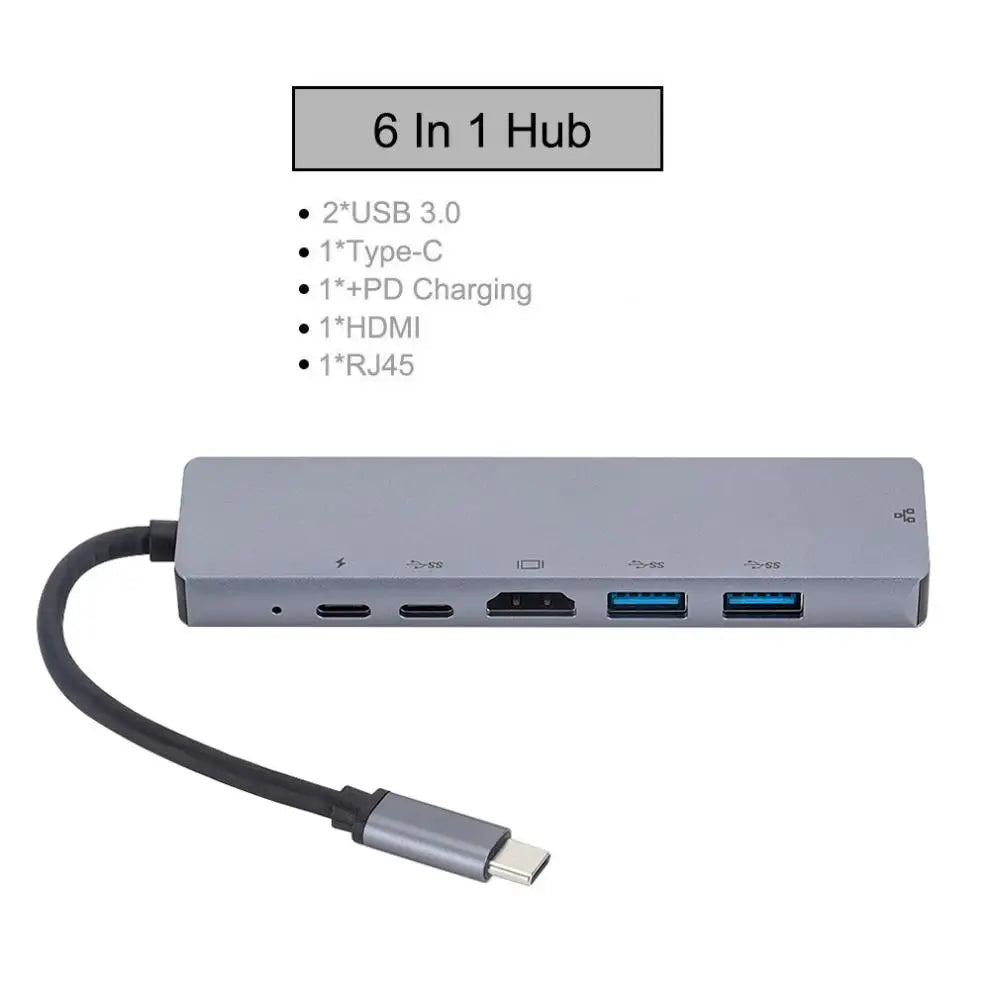 USB-C Hub 6-in-1