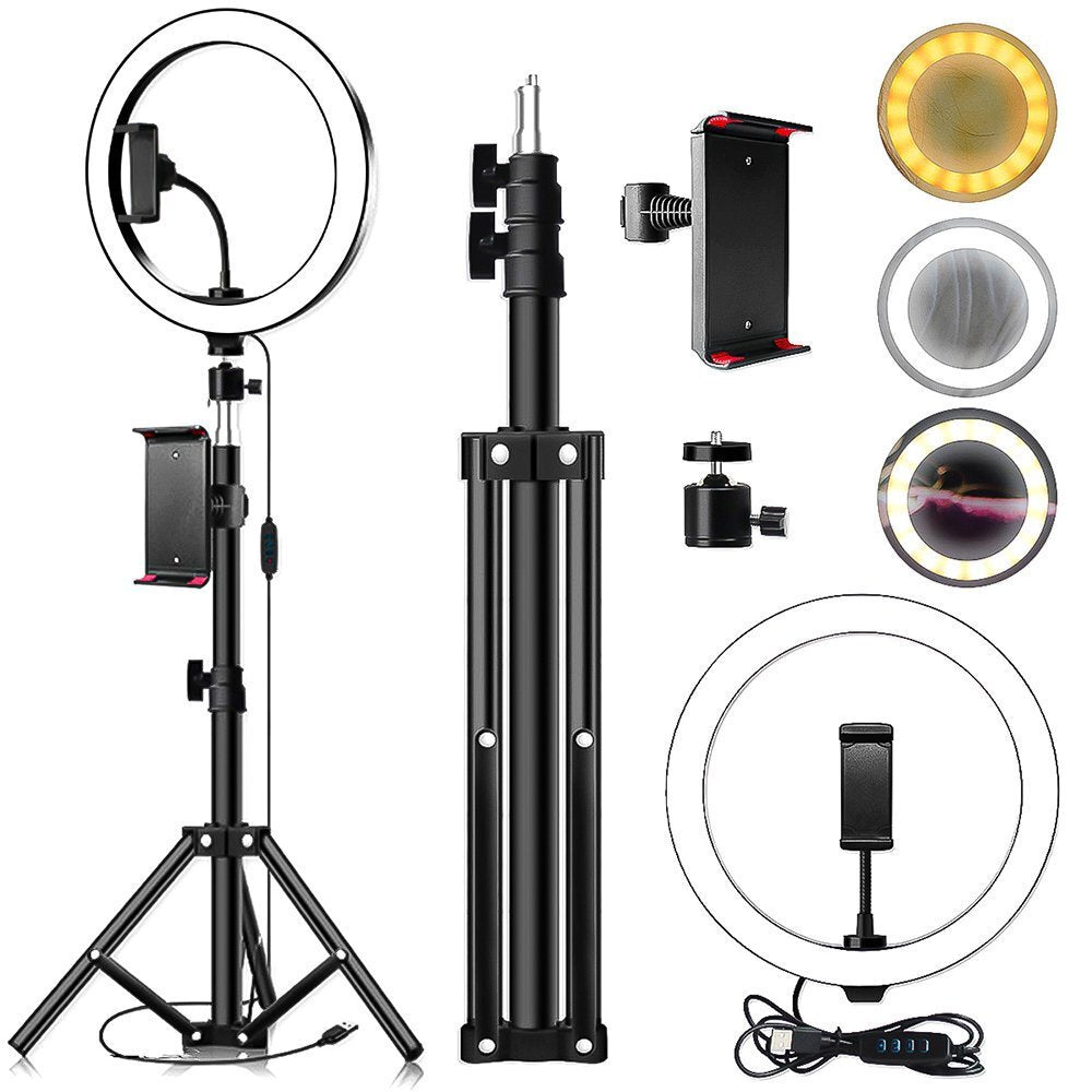 Ring Light with Tripod 10"