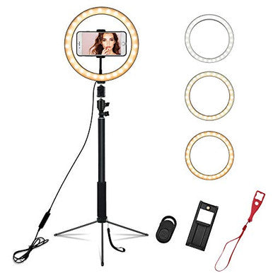 Ring Light with Tripod 10"