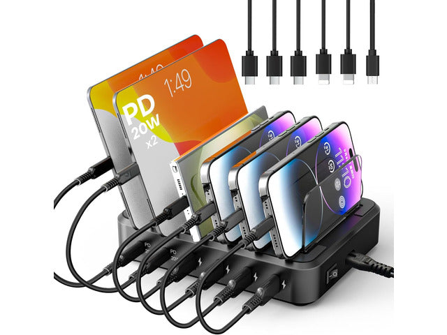 6-Port USB Charging Station