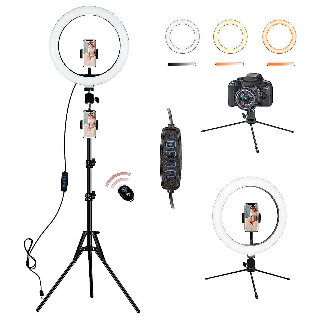 Ring Light with Tripod 10"