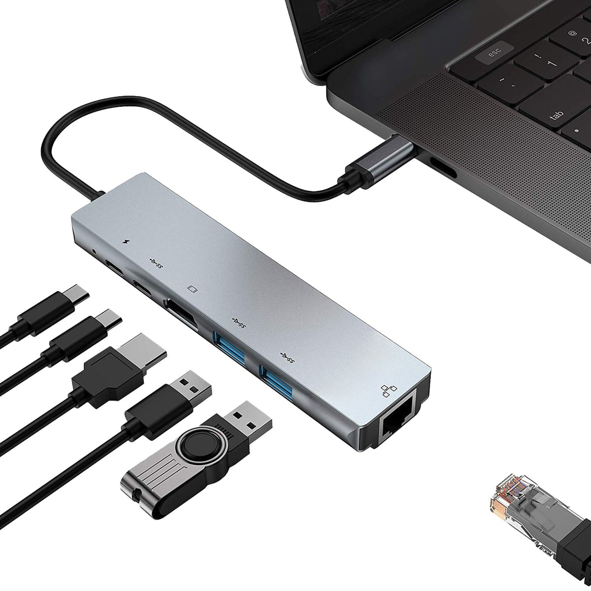 USB-C Hub 6-in-1